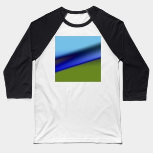 GREEN ORANGE BROWN BLUE TEXTURE ART Baseball T-Shirt